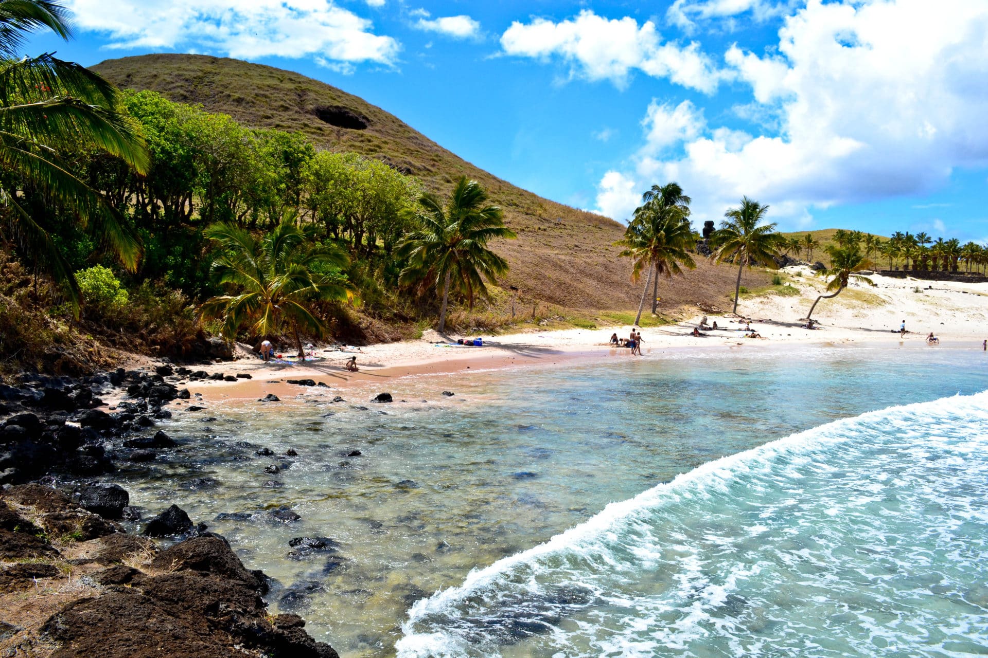 Anakena Beach Easter Island Chile