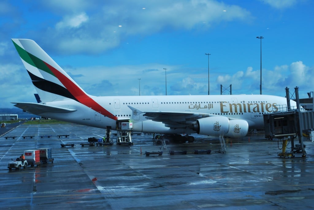 Emirates A380 Auckland