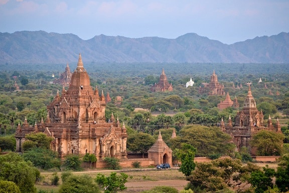 Shwesandaw Pagoda Sunset Bagan Myanmar