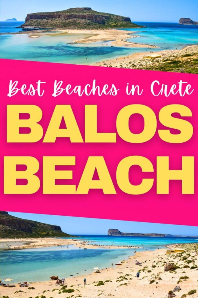 Images of the turquoise lagoons and white swirling sands at Crete's Balos Beach in Greece.