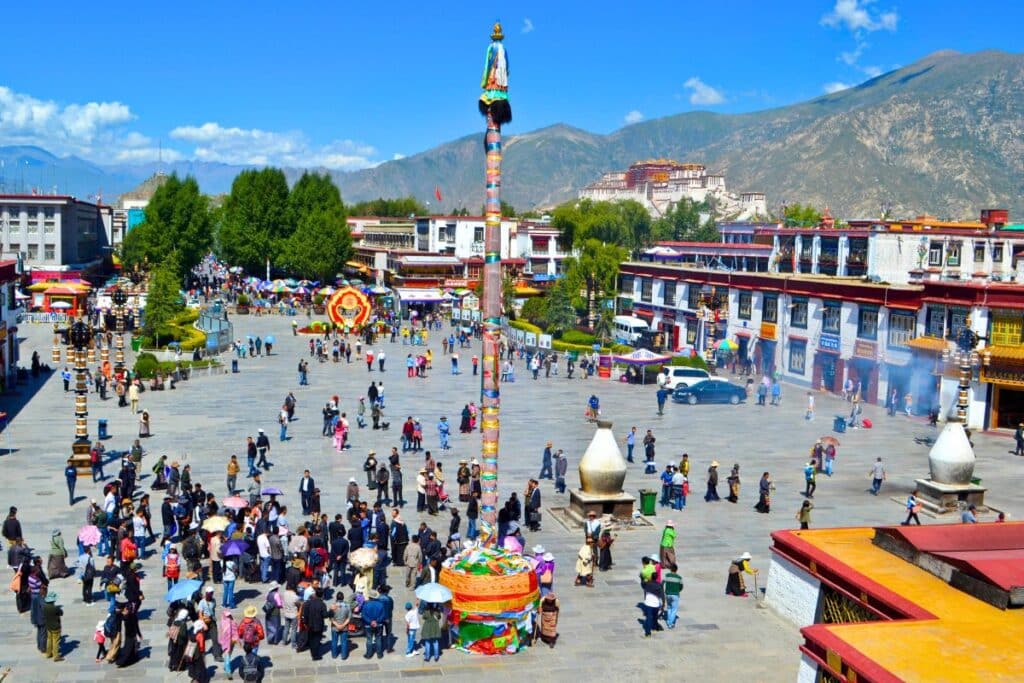 Barkhor Square Lhasa Tibet
