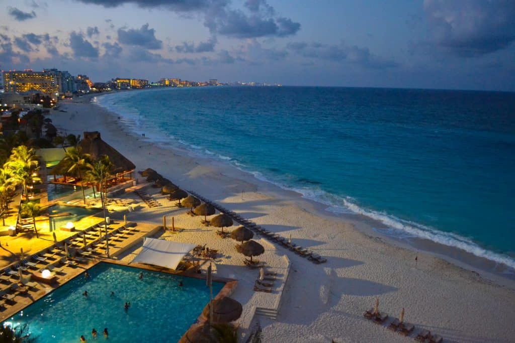 Cancun Mexico beaches sunset
