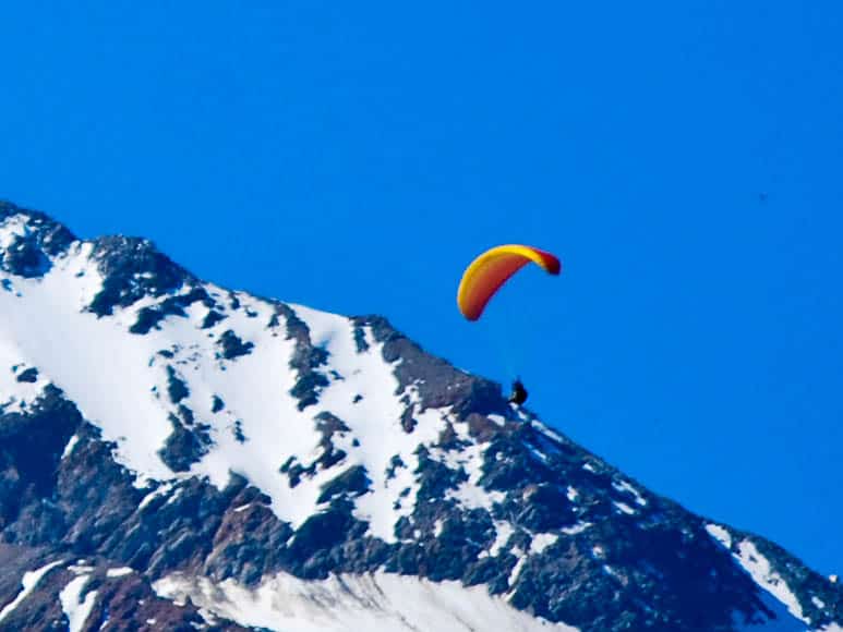 Paragliders Mont Blanc Chamonix France