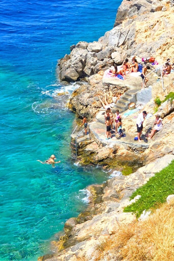 Cliffside Beaches Hydra Greece