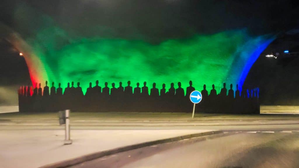 Eysturoy Sub Sea Tunnel Roundabout Faroe Islands