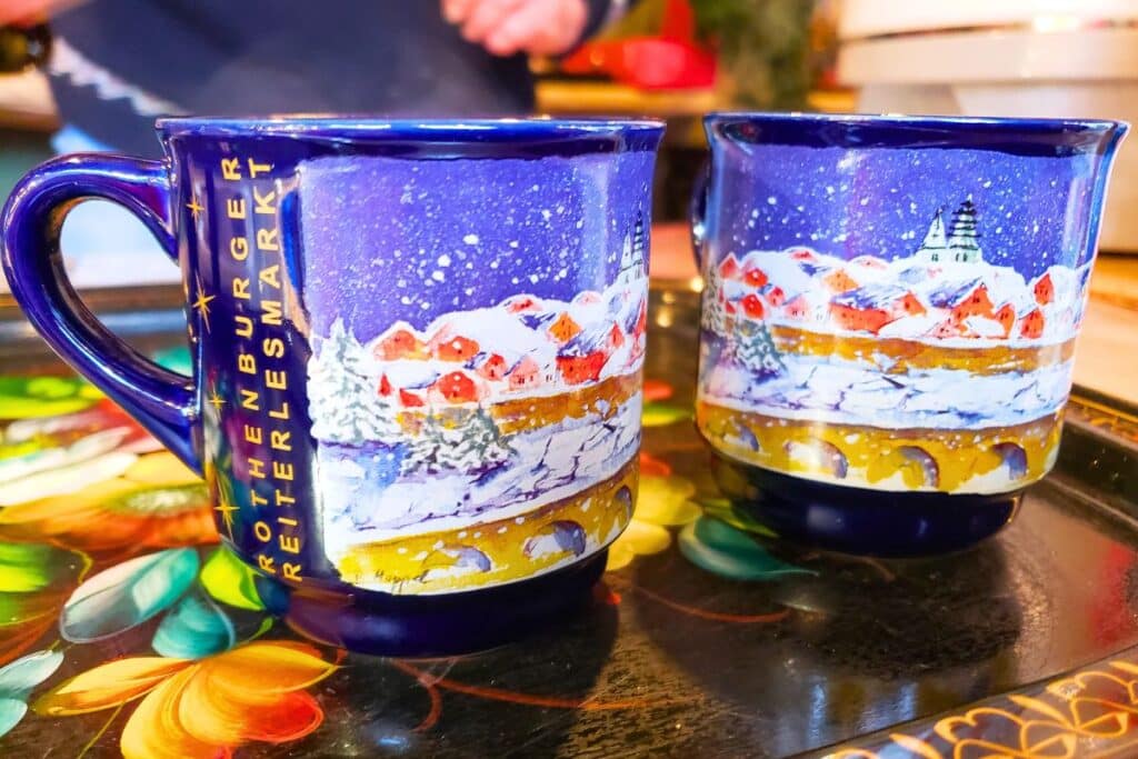 Gluwein Mugs Rothenburg ob der Tauber Christmas Market Germany