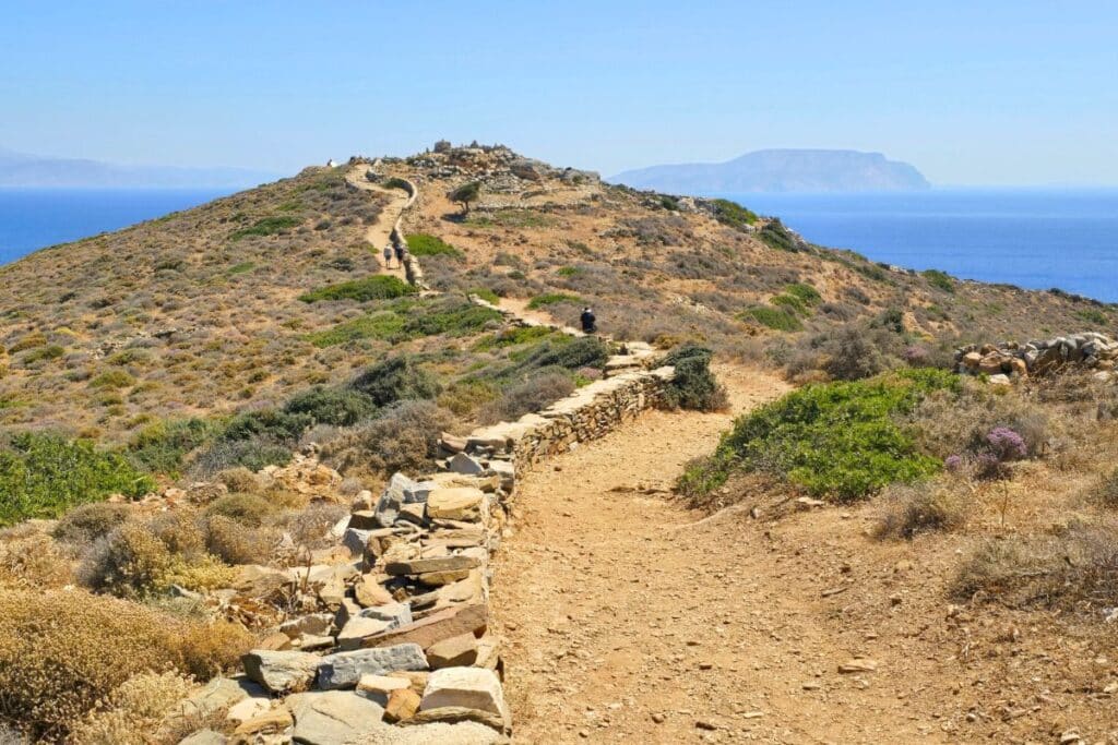 The rocky trail to reach Homer's Tomb