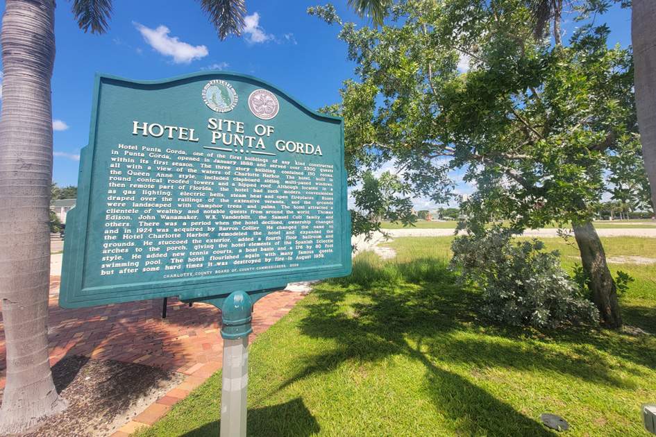 Hotel Punta Gorda Historical Marker