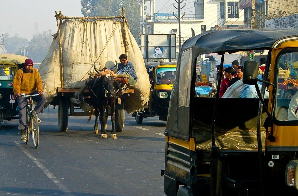 India traffic Agra