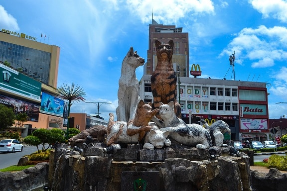 Cat monument Kuching Sarawak Borneo
