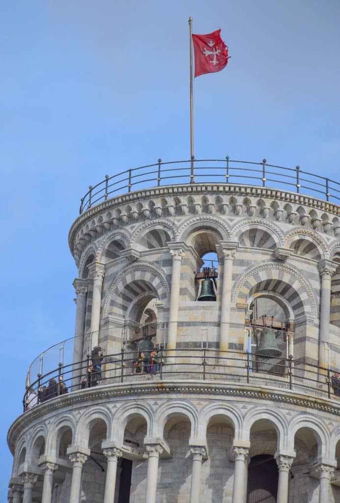 Top of the Leaning Tower of Pisa