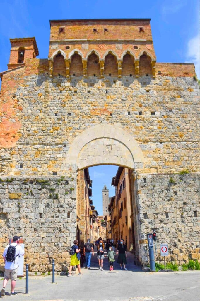 Main Gate San Gimignano Tuscany Italy