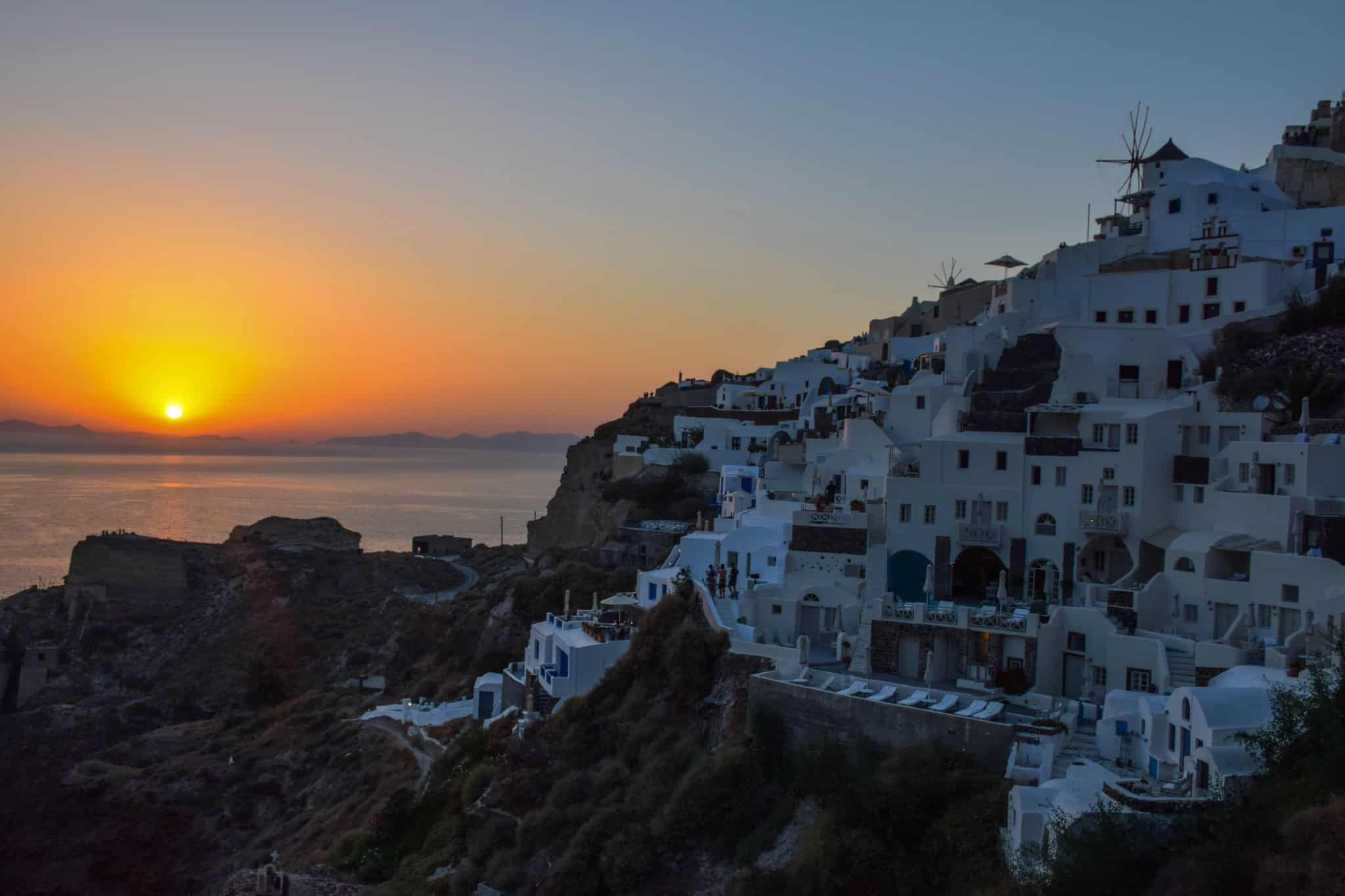 Oia Santorini Sunset Greece