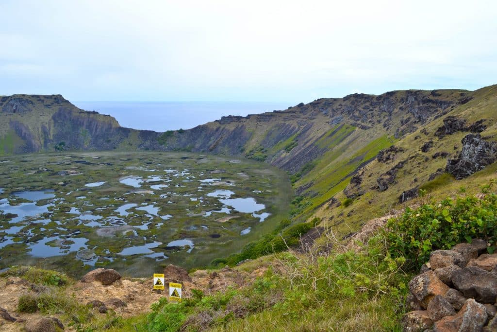 Rano Kau volcano Easter Island Rapa nui