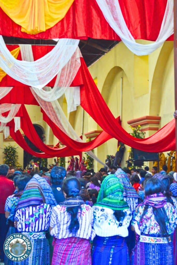 Santiago Church Service Lake Atitlan Guatemala