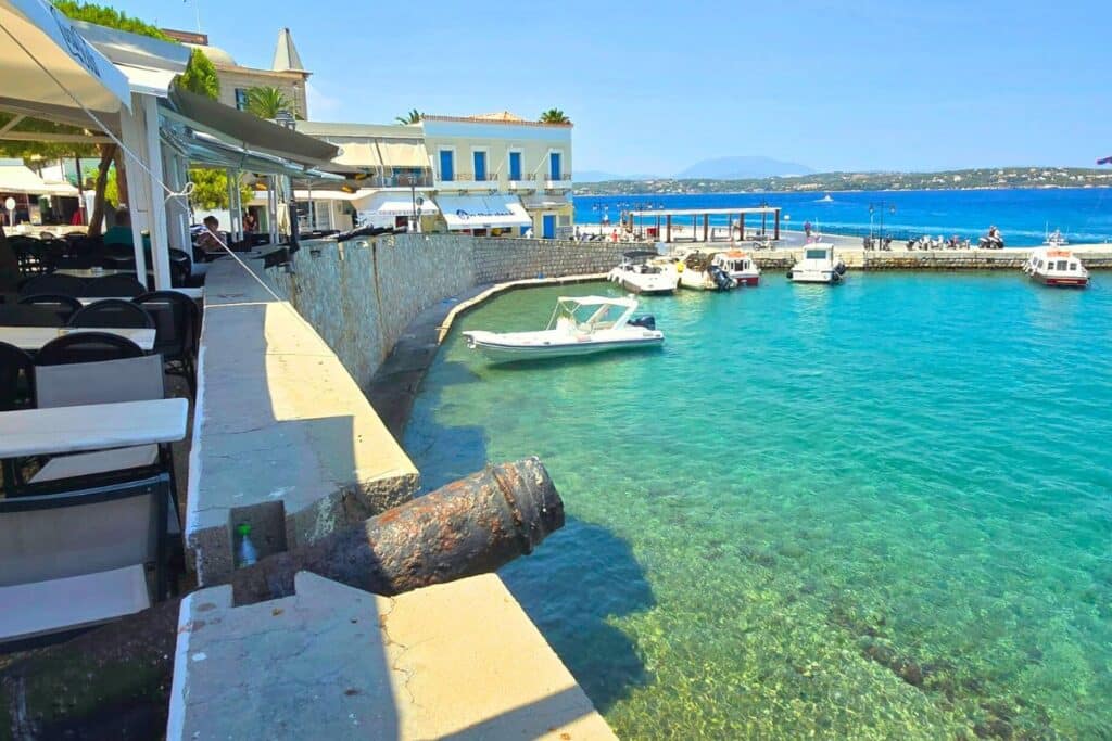 Spetses New Harbor Greece