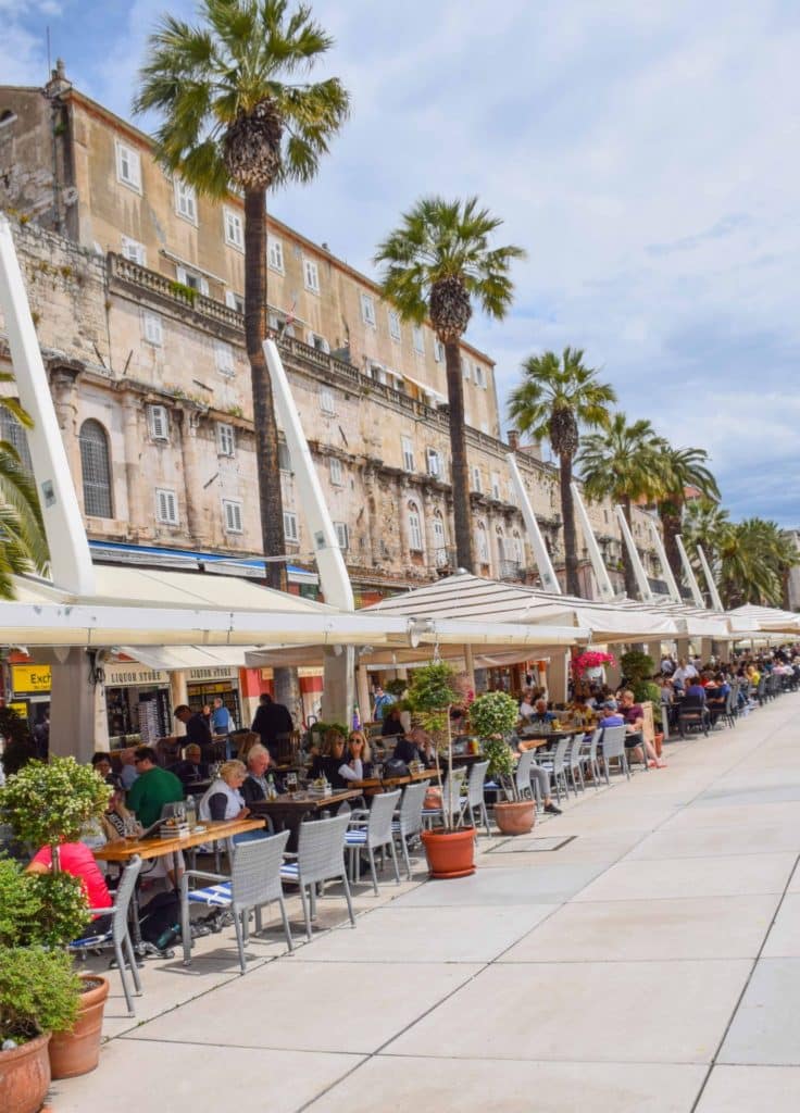 The Riva Split Croatian Coast