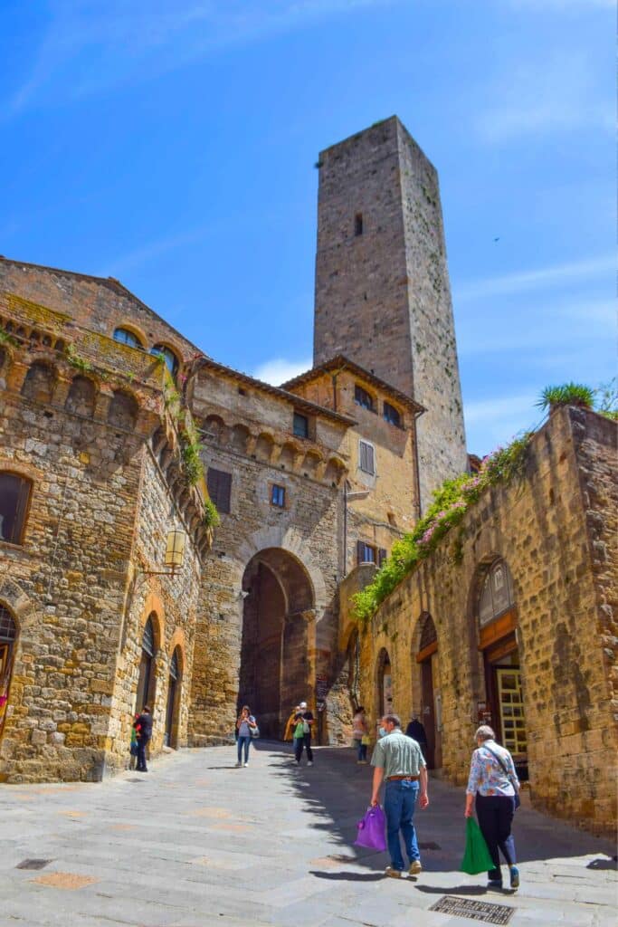 Streets of San Gimignano Italy