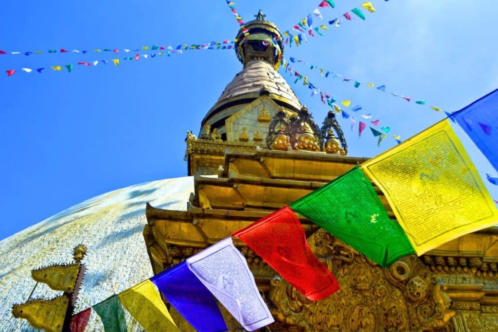 Swayambhu stupa Kathmandu Nepal Himalayas Monkey Temple