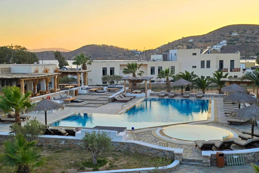 Yialos Ios Hotel Pool Greek Islands