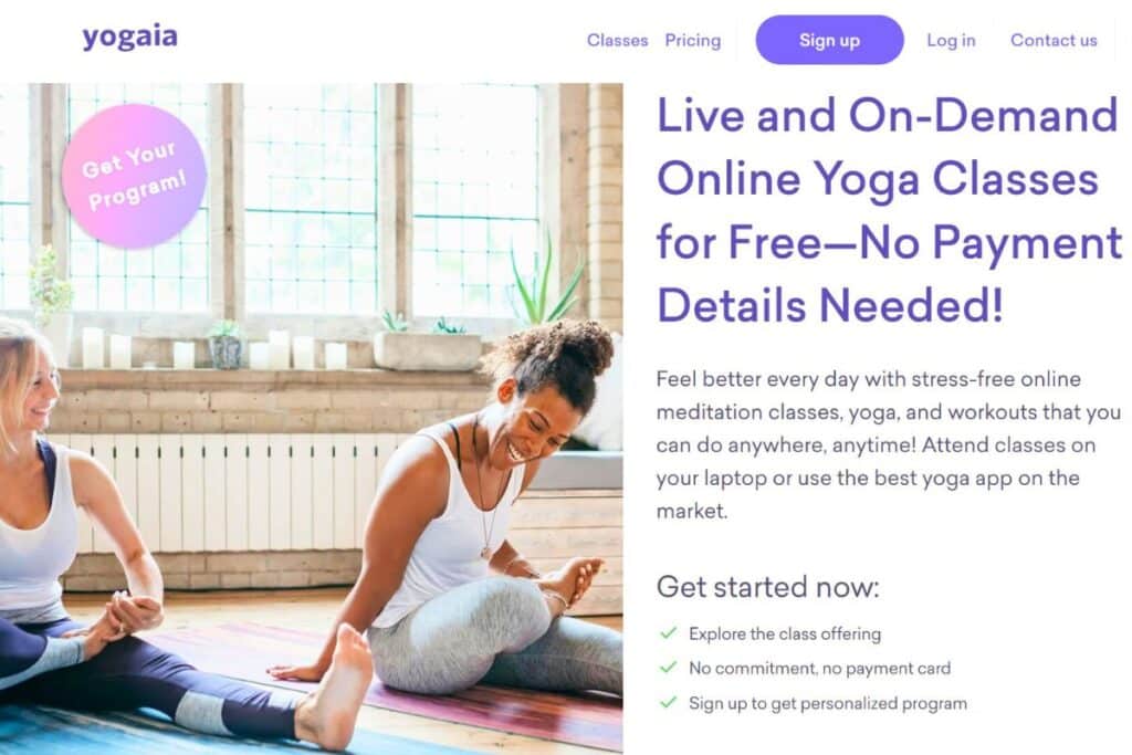 Yogaia Online Yoga Studio