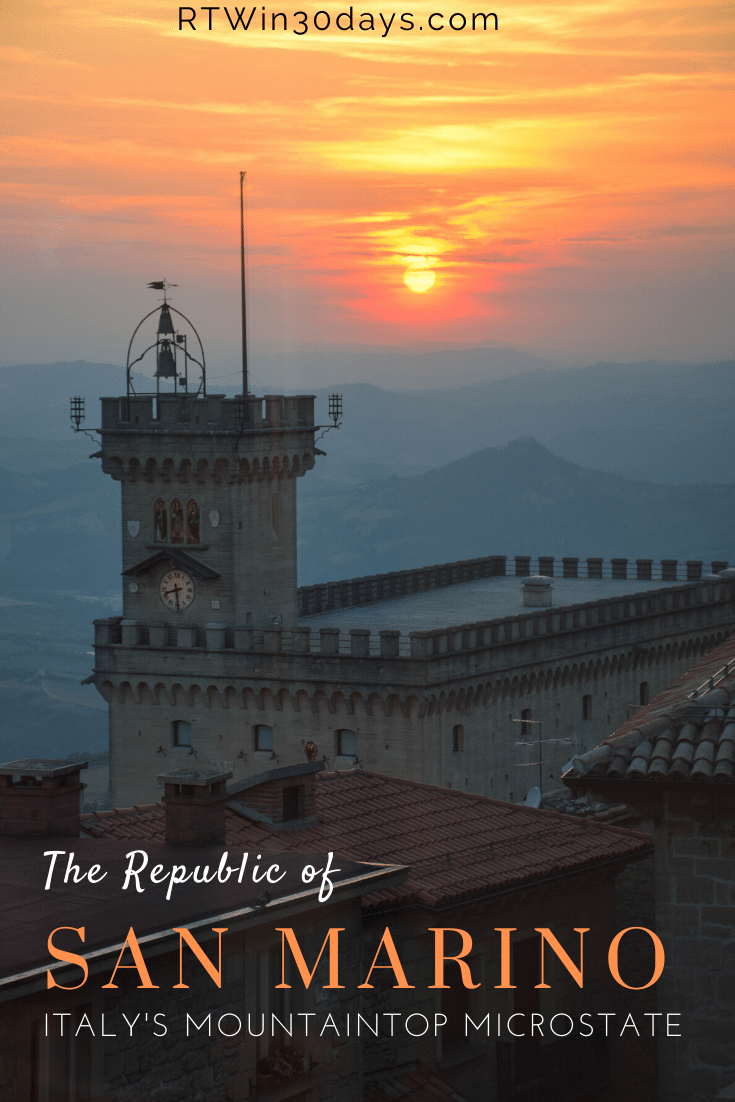 San Marino Italy Sunset